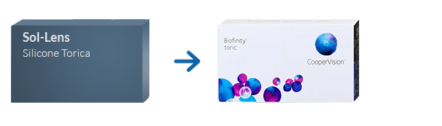 Lentillas Sol-Lens Silicone Torica