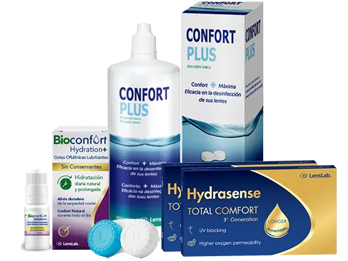 Lentillas Hydrasense Total Comfort + Confort Plus + Bioconfort Hydration - Packs