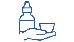 Preparar el baño ocular