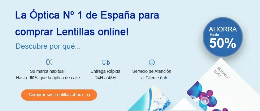 La Óptica nº 1 de España para comprar Lentillas online!