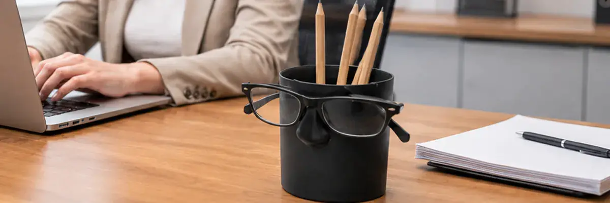 Accesorio: Soporte de bolígrafos y gafas