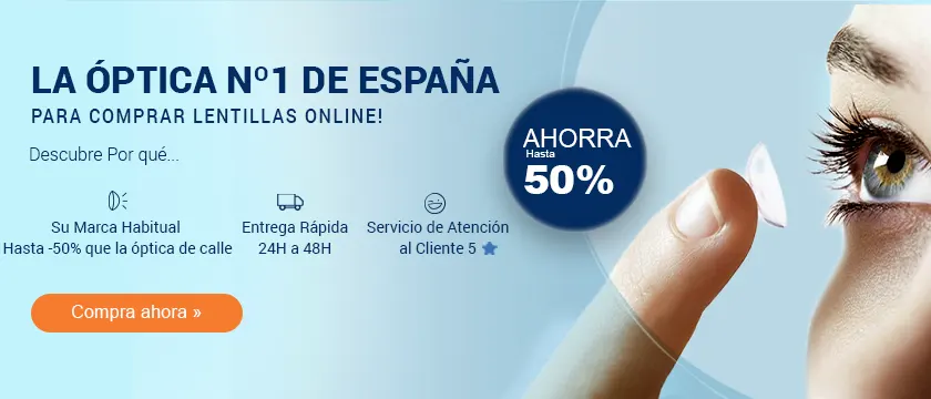La Óptica nº 1 de España para comprar Lentillas online!